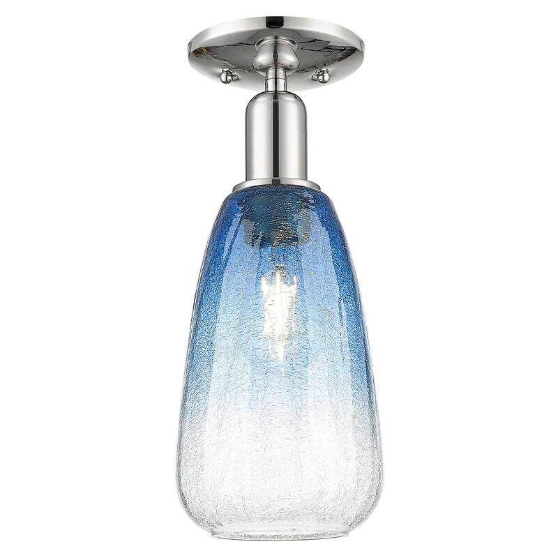 Innovations Lighting 716-1C-G480-6SB Brookhaven Almond 6" Wide - Polished Nickel