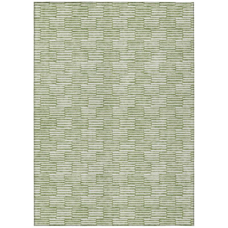 HomeRoots Geometric Transitional Rectangle Outdoor Rug