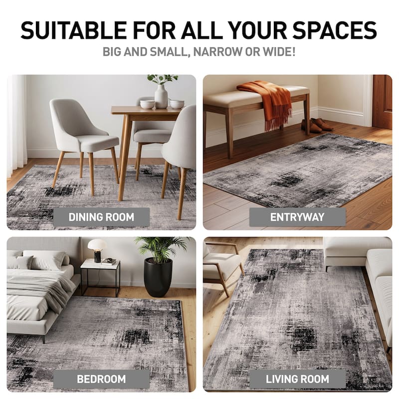 World Rug Gallery Dublin Contemporary Abstract Area Rug