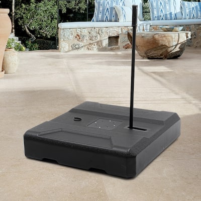 VredHom Cantilever Umbrella Base Sand with Wheels and Rod - 35.04" L x 35.04" W x 7.87" H