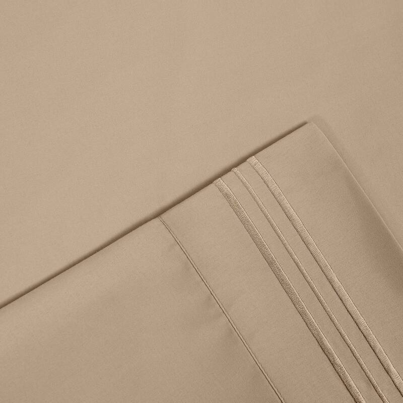 Modern Threads 6-Piece Bed Sheet Set - Ultra Soft Brushed Microfiber, Deep Pocket, Cool & Breathable, Fits 21" Mattress