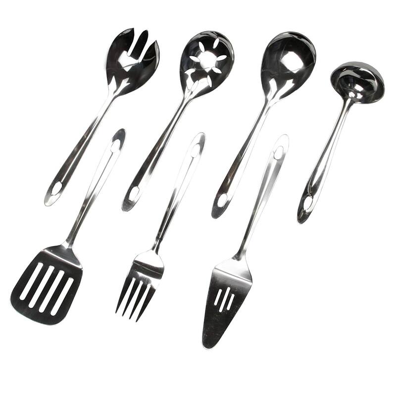 Chef Craft 9.5" Stainless Steel Basting / Serving Spoon with Sleek Mirror Finish