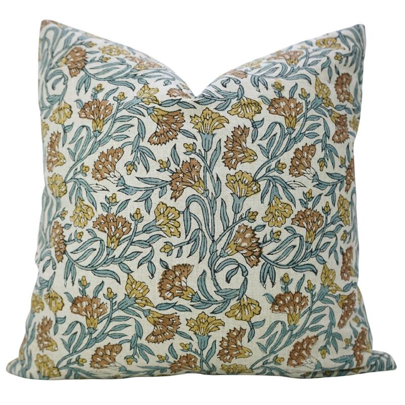 Fabdivine Throw Home Fall Décor Pillow Cover 14x36 Inch Rectangle Brown Sustainable Boho Sofa or Couch Accent, Thrnoy Stems