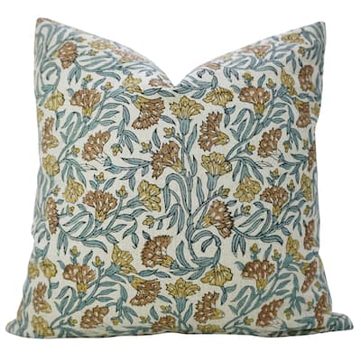 Fabdivine Throw Home Fall Décor Pillow Cover 14x36 Inch Rectangle Brown Sustainable Boho Sofa or Couch Accent, Thrnoy Stems