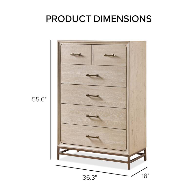 Furniture of America Drayden Transitional Oak Solid Wood 3-Piece Chest and 2 Nightstand Bedroom Set