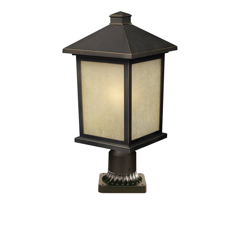 Z-Lite Holbrook 22" Tall 1 Light Outdoor Pier Mount Light with Seedy
