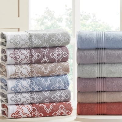 Modern Threads Charlize 6-Piece Yarn Dyed Jacquard Towel Set - N/A