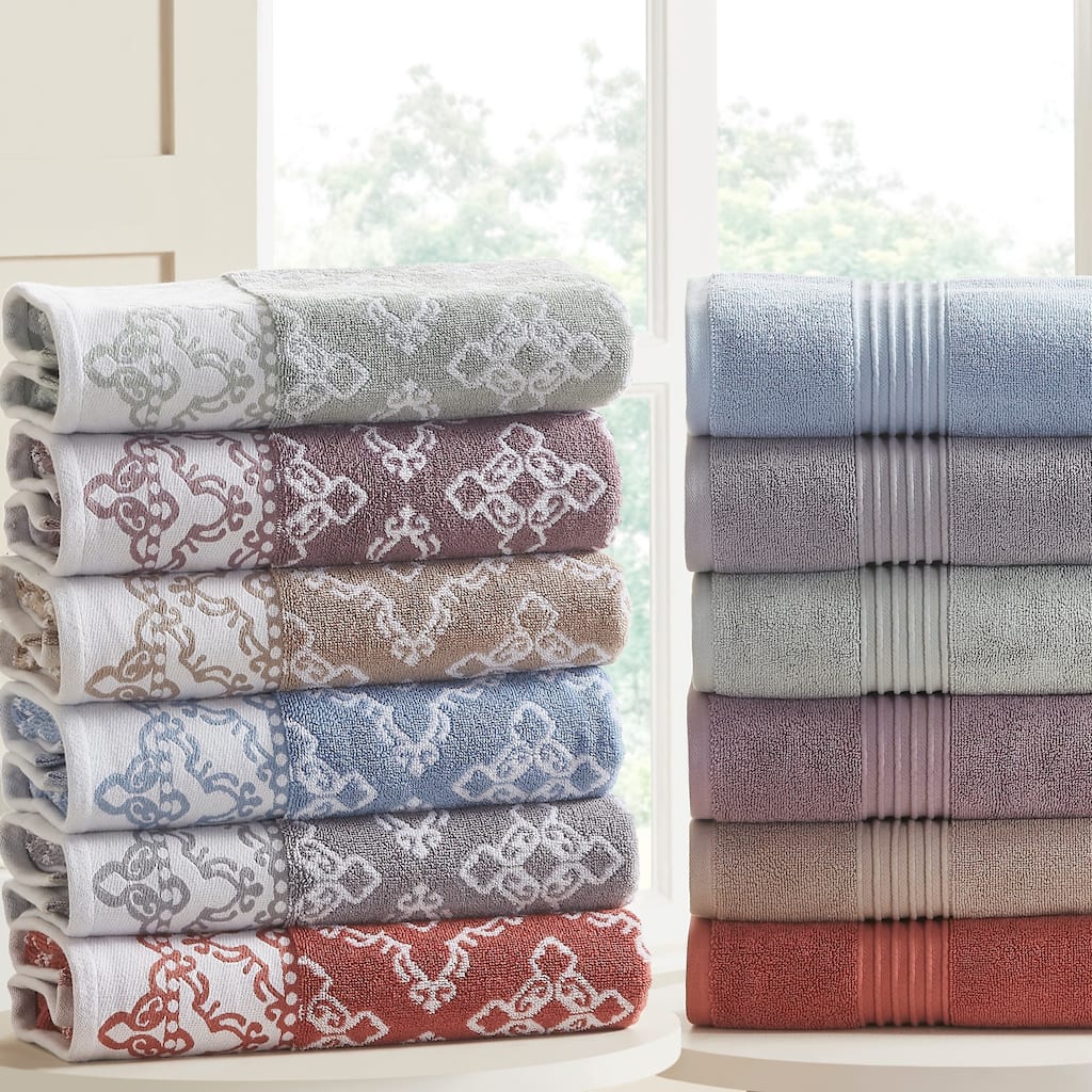 Modern Threads Charlize 6-Piece Yarn Dyed Jacquard Towel Set