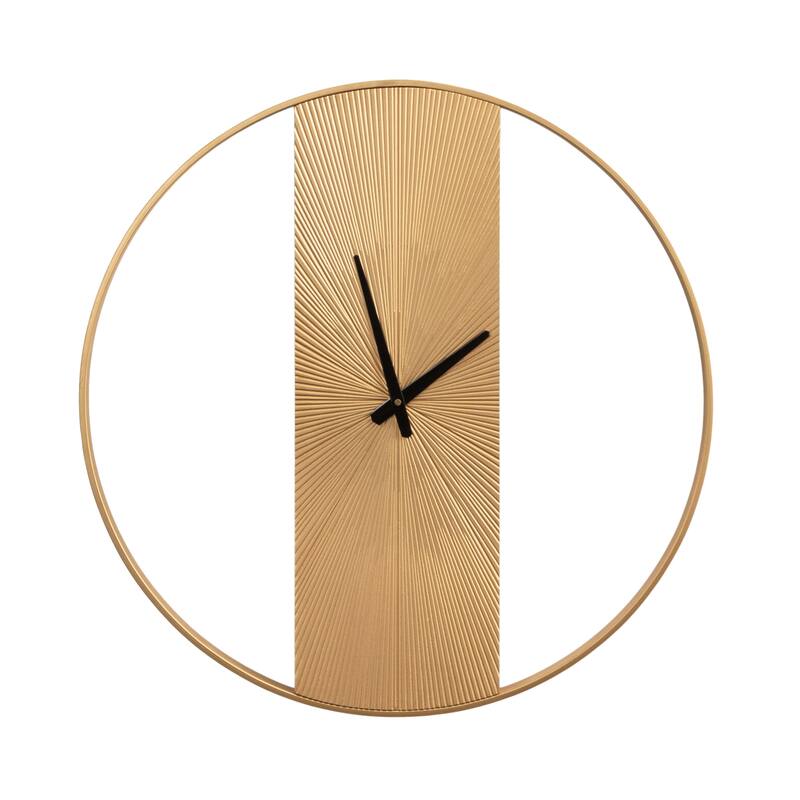 Kate and Laurel Ladd Round Numberless Wall Clock