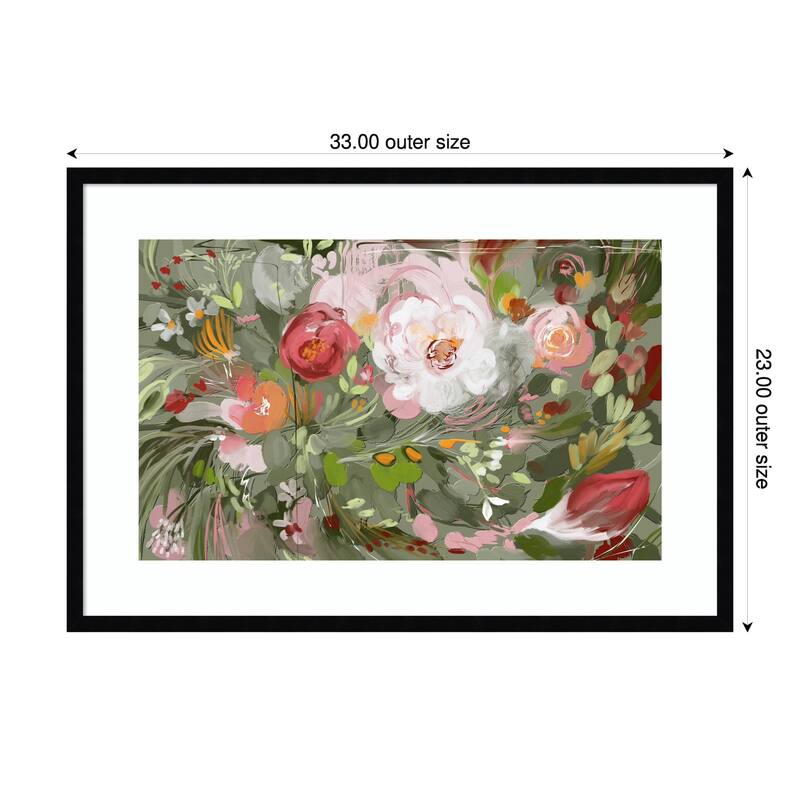 Return by Josie George Wood Framed Wall Art Print - Svelte Noir Black