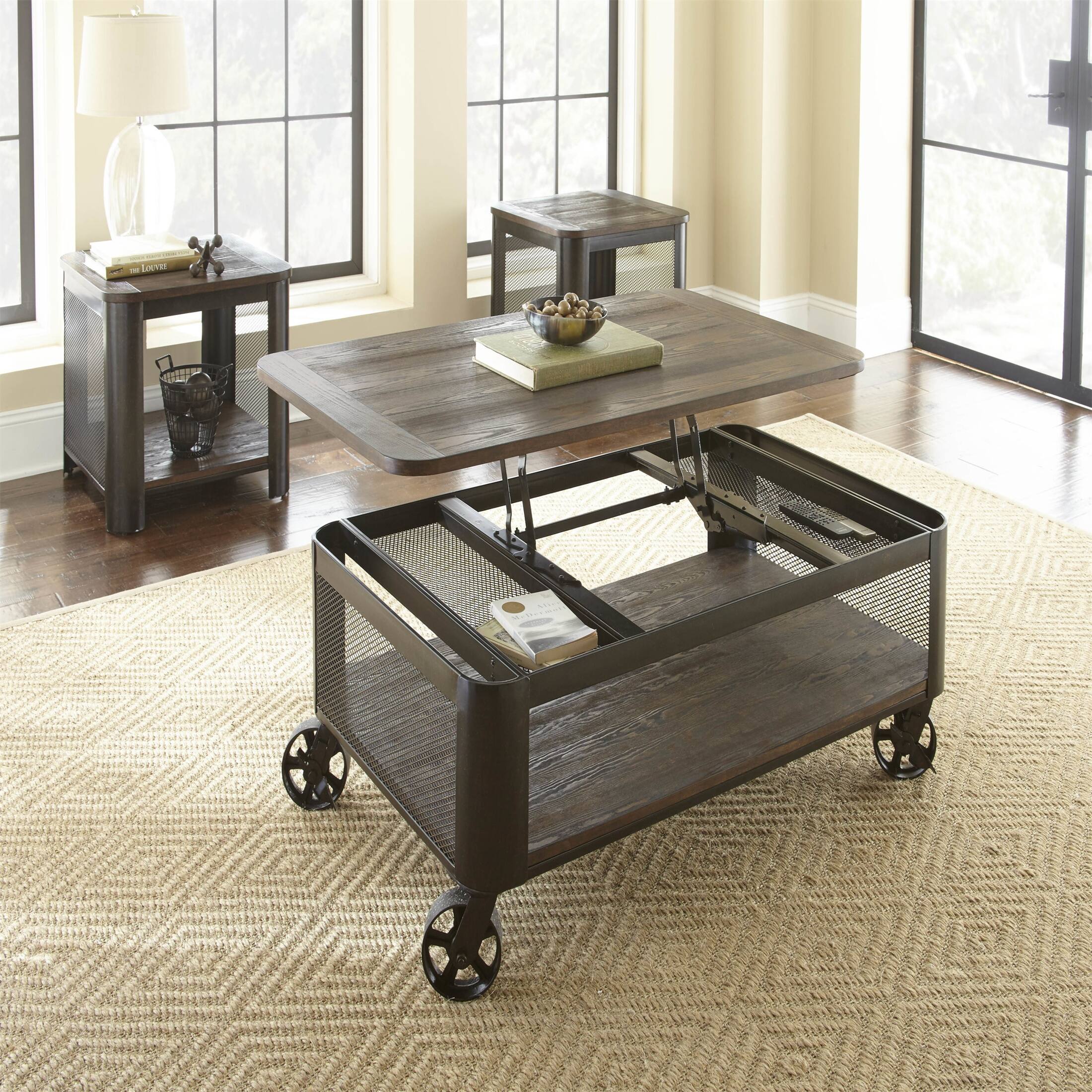 Brown Solid Wood Barrow End Table Bed Bath & Beyond 37920441