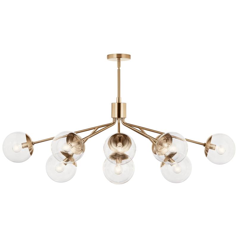 Kichler Lighting Silvarious Clear Glass Convertible Chandelier