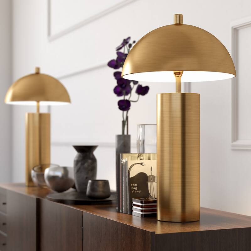 York 27" Tall Table Lamp with Metal Shade