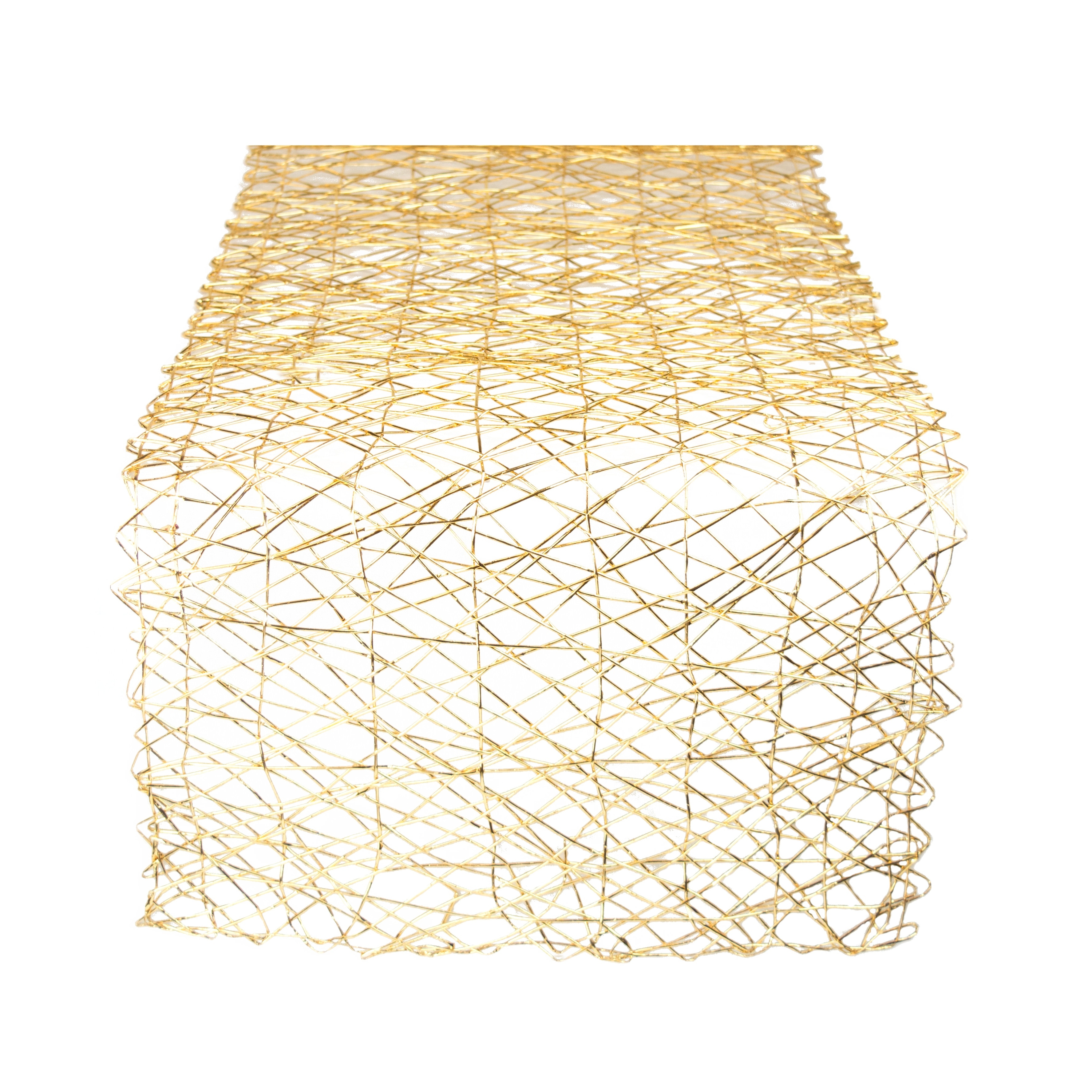 Gold Metallic Woven Paper Table Runner Gold Metallic Woven Paper Table Runner