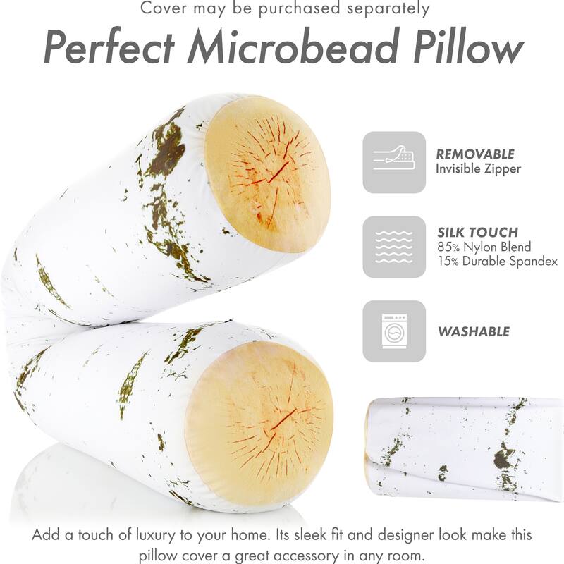 Log Cover Only - Body Pillowcase - Spandex/Nylon Blend for Silky Touch
