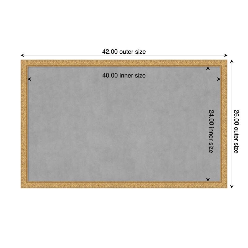 Amanti Art Lila Gold Framed - 42 x 26 in - Lila Gold