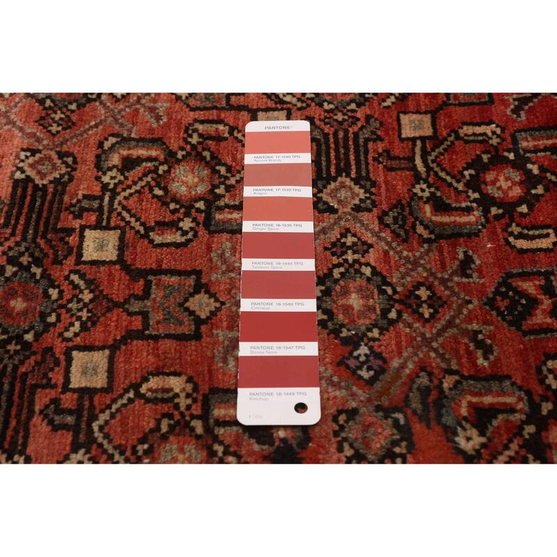 ECARPETGALLERY Hand-knotted Andelz Red Wool Rug - 4'1 x 9'5