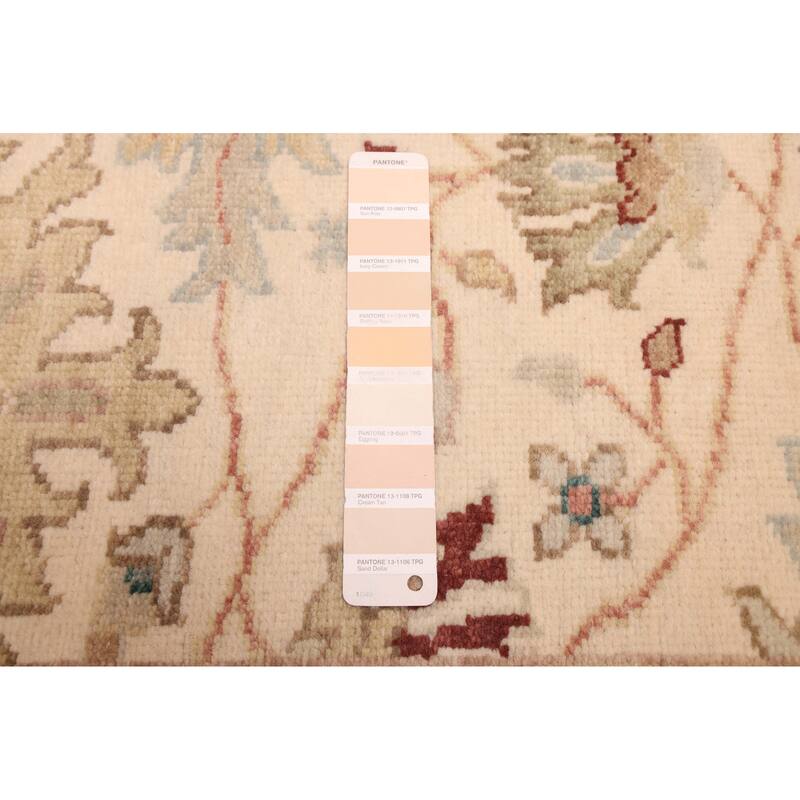 ECARPETGALLERY Hand-knotted Jules Serapi Ivory Wool Rug - 6'1 x 8'10