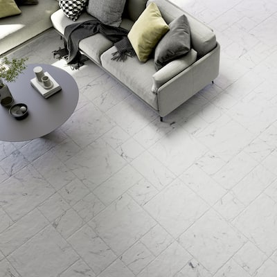 Merola Tile Timeless Calacatta Natural Modular 39-3/8" x 39-3/8" Porcelain Floor and Wall Tile