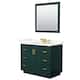 Option Green, Gold Trim, Giotto Quartz Top