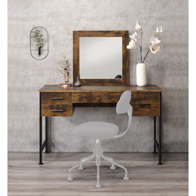 4 Storage Drawers Vanity Set with Mirror