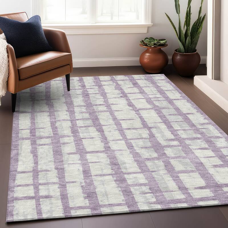 Machine Washable Indoor/ Outdoor Chantille Contemporary Ombre Rug
