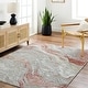preview thumbnail 1 of 22, Livabliss San Fran Abstract Swirl Area Rug Salmon - 5' 3" x 7'