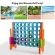 preview thumbnail 9 of 10, Costway Jumbo 4-to-Score 4 in A Row Giant Game Set Indoor Outdoor Kids