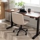 preview thumbnail 13 of 31, Armless Swivel Office Chair with Metal Base, 360 Swivel Ergonomic Computer Chair, Adjustable Height Fabric Task Chair - N/A