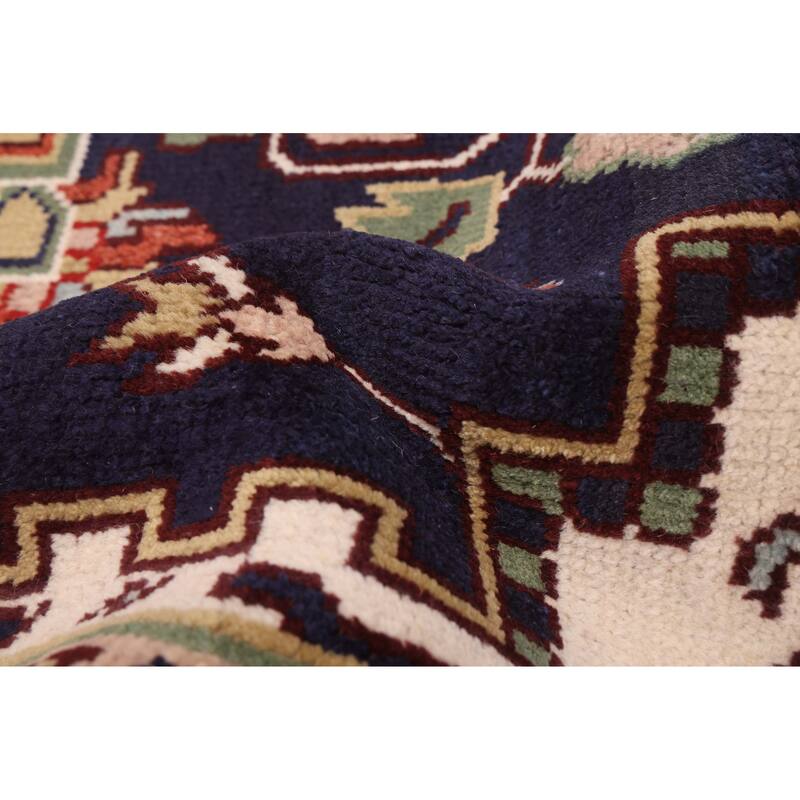 ECARPETGALLERY Hand-knotted Serapi Heritage Dark Navy Wool Rug - 9'10 x 13'10