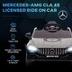 preview thumbnail 6 of 9, Licensed Mercedes-Benz AMG CLA 45 Kids Electric Ride On Car with Remote, Adjustable Speed, Spring Suspension, and Music