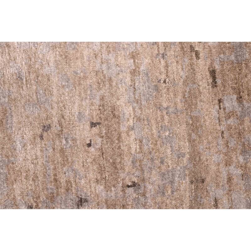 ECARPETGALLERY Hand-knotted Legacy Taupe Silk Rug - 6'5 x 9'8