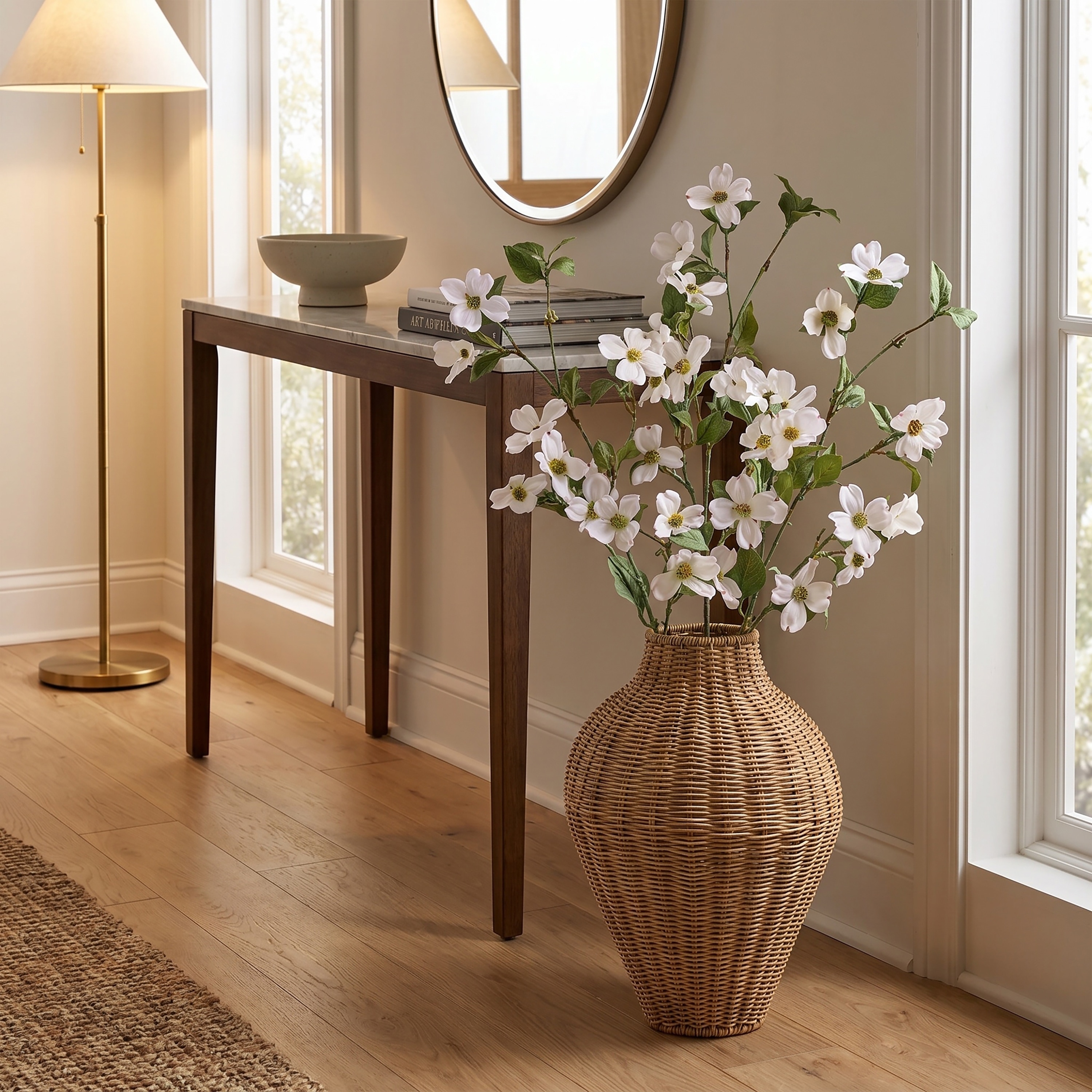 North American Dogwood Spray 40" Set of 4