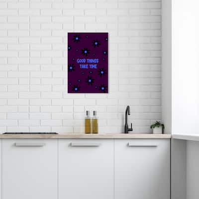 Wynwood Studio Canvas Floral and Botanical It Takes Time Green and Pastel Green Modern & Contemporary Wall Art Canvas Print