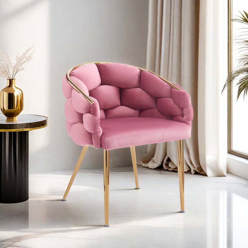 Handmade Accent Chair Balcony Chair Velvet Armchair Dining Chair