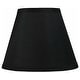 preview thumbnail 37 of 88, Hardback Faux Silk Conical Lamp Shade, 5 inch Top, 9 inch Bottom, 7 inch Slant Single - Black