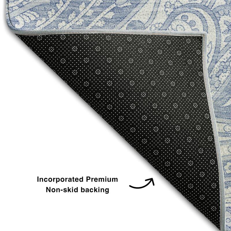 Premium Washable Super Soft Traditional Paisley Mayfield Rug
