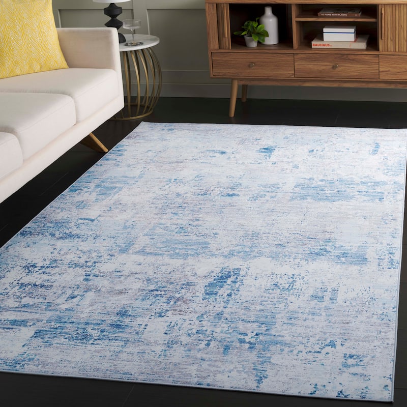 SAFAVIEH Tacoma Machine Washable Slip Resistant Aristeia Modern Abstract