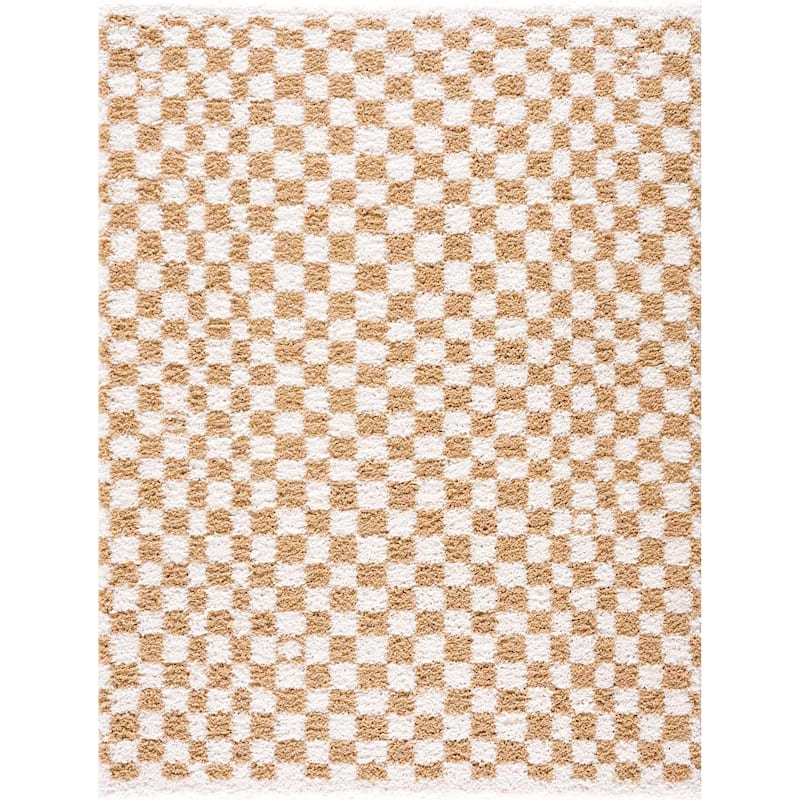 Hauteloom Kieu Hallway, Kitchen Runner Rug - Plush Pile - Driftwood, Black White, Silverton - 2'7" x 7'3"