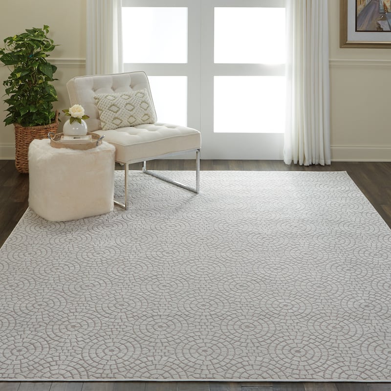 Nourison Urban Chic Modern Geometric Medallions Area Rug