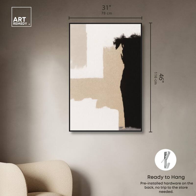 Earth and Ink III Canvas by Art Remedy
