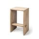 preview thumbnail 21 of 29, Aida Natural Brown Solid Wood Bar Stool Single - Natural Brown - Counter Height - 23-28 in.