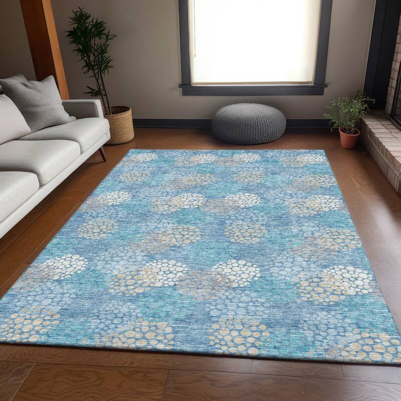 Premium Washable Super Soft Contemporary Clusters Mayfield Rug