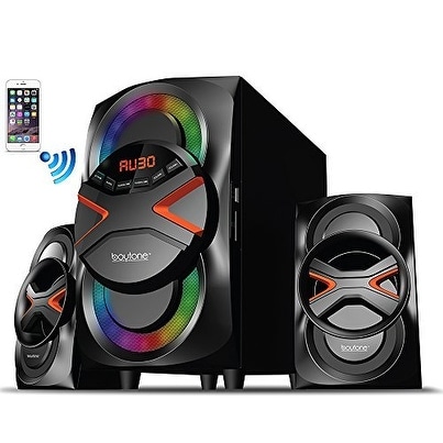 bluetooth theater 326f ports playback bt watts boytone powerful speaker sd usb fm radio di system digital electronics