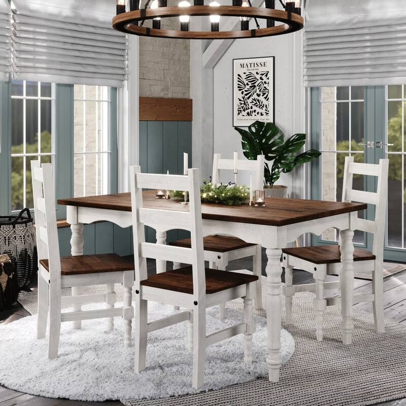 Solid Wood Dining Chair (Set of 2) Harvest | Furniture Dash - N/A