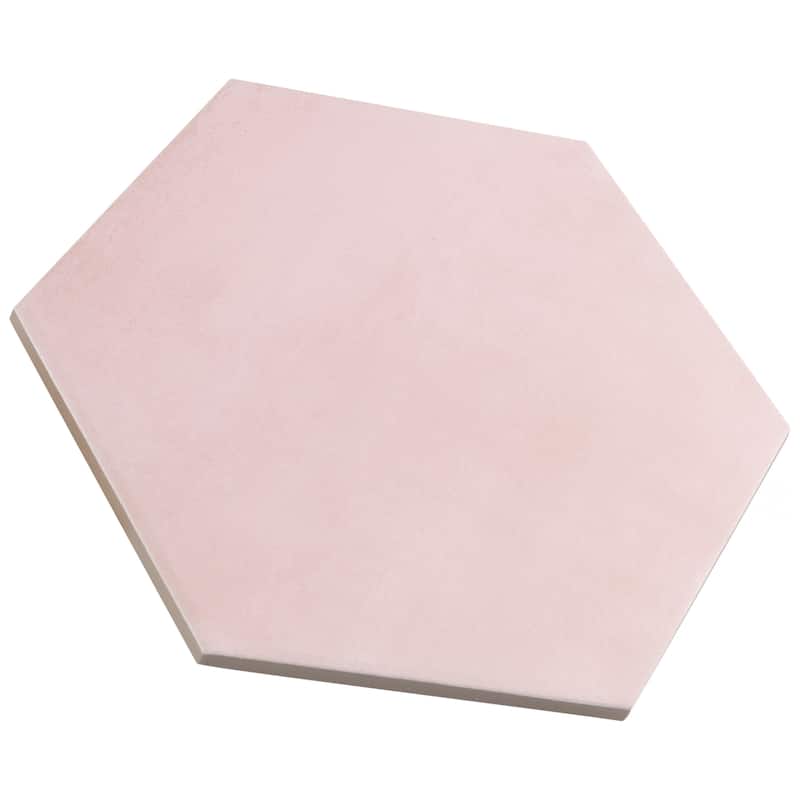 Merola Tile Horizon Hex Rosa 7-3/4" x 9" Porcelain Floor and Wall Tile