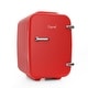 preview thumbnail 11 of 46, Caynel 4-Liter Portable Mini Fridge for Home, Office and Car, AC/DC Thermoelectric System Red