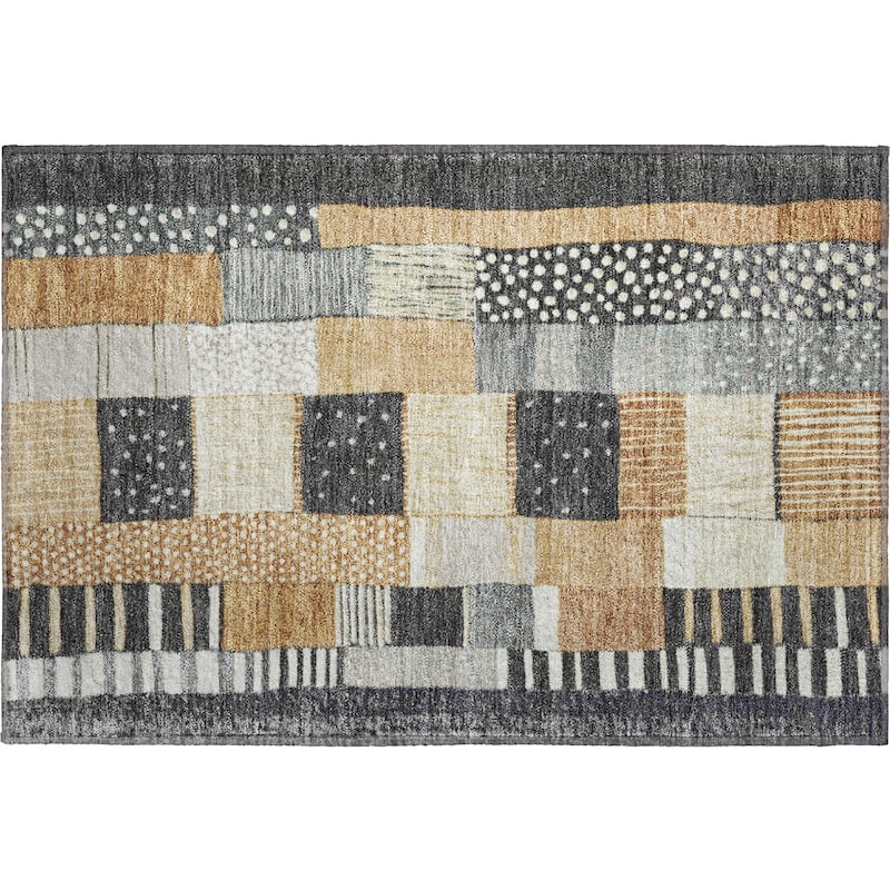 Premium Washable Super Soft Modern Patchwork Mayfield Rug