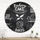 preview thumbnail 7 of 8, Designart 'Bakery Characters' Oversized Modern Wall CLock 29 in. wide x 29 in. high