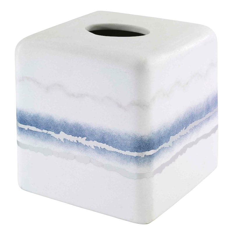 Avanti Linens Murano Tissue Cover - Silver - Tissue Cover